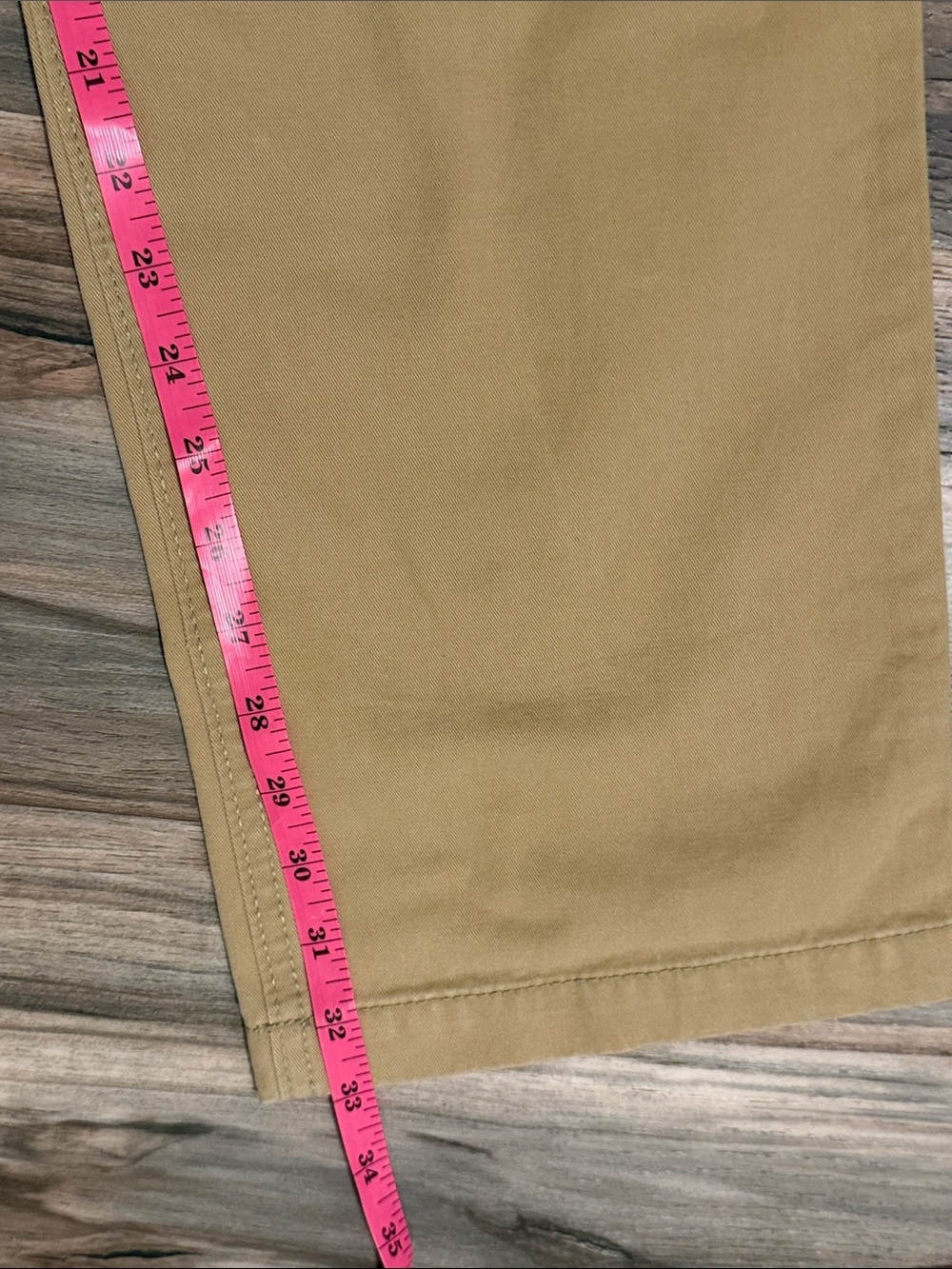 American Eagle Relaxed Straight Chino Pants Mens 34x34 Khaki Tan Cotton NWT - Picture 6 of 8